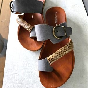 Los Cabos Gray and Brown Sandals